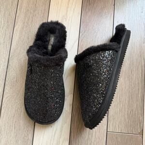 Michael kors black glitter faux